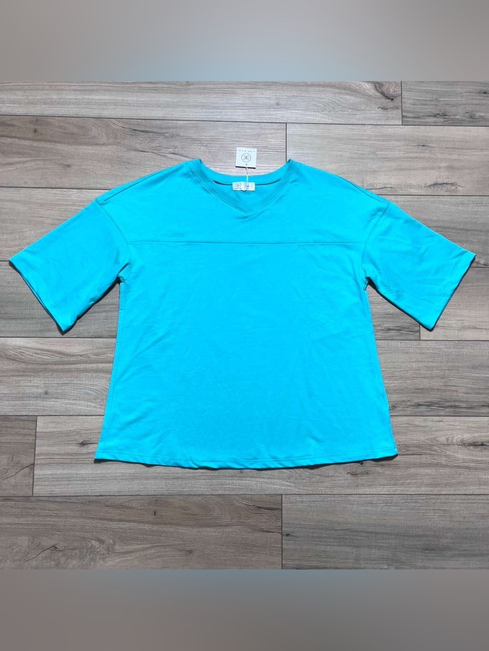 Liam & Co Women’s 3/4 Sleeve Boxy Top Size XL Seafoam Green